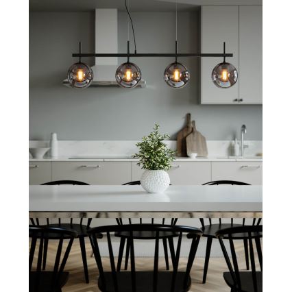 ByRydens - Pakabinama liustra ant laido BOYLE 4xE27/8W/230V