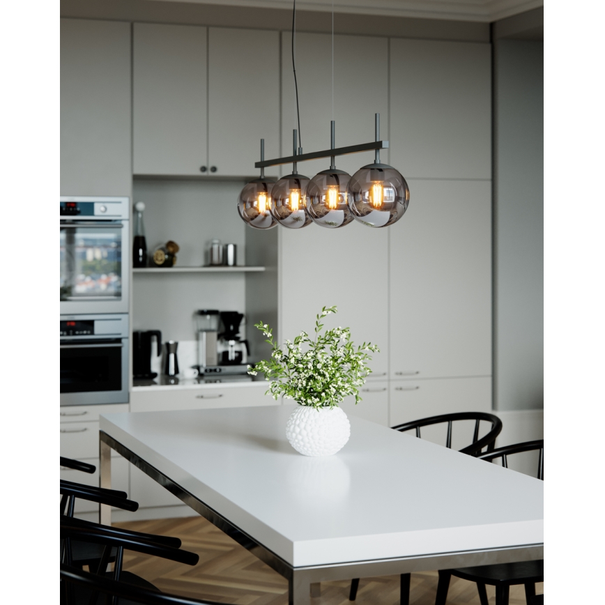 ByRydens - Pakabinama liustra ant laido BOYLE 4xE27/8W/230V