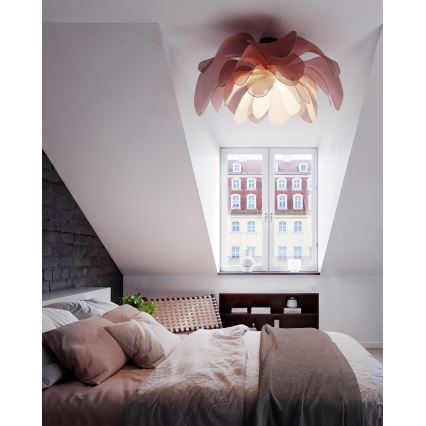 ByRydens - Prie lubų montuojama liustra LOU LOU 1xE27/8W/230V rožinė