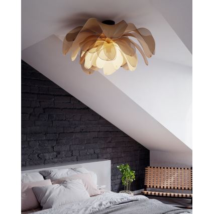 ByRydens - Prie lubų montuojama liustra LOU LOU 1xE27/8W/230V smėlio spalvos