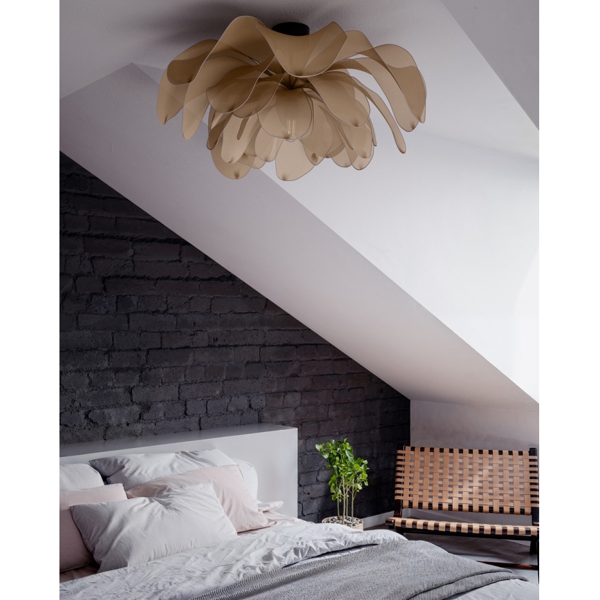 ByRydens - Prie lubų montuojama liustra LOU LOU 1xE27/8W/230V smėlio spalvos