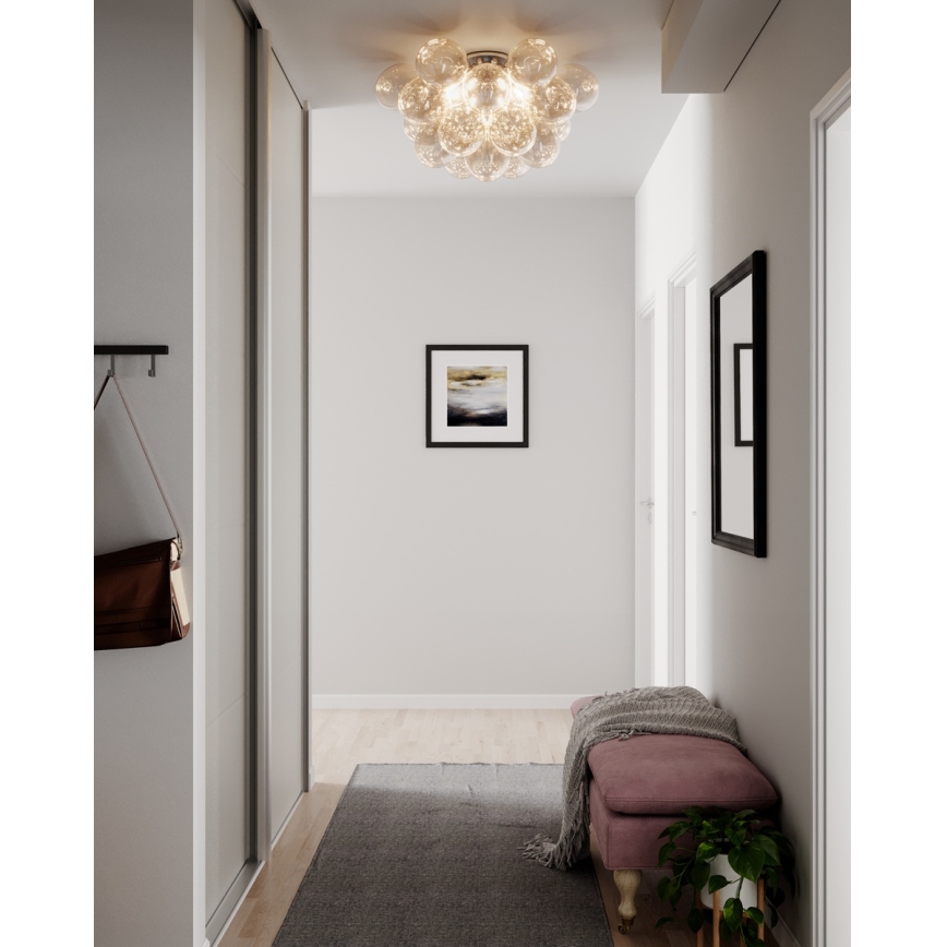 ByRydens - Lubinis šviestuvas GROSS 6xG9/8W/230V dūminė/ruda, skersmuo 70 cm