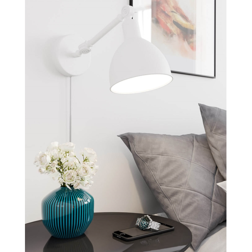ByRydens - Sieninis šviestuvas BAZAR 1xE27/5W/230V baltas