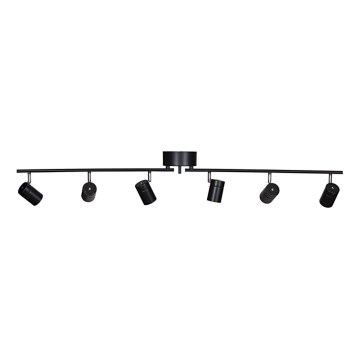 ByRydens - Akcentinis apšvietimas CORRECT 6xGU10/7W/230V juoda diametras 30 cm