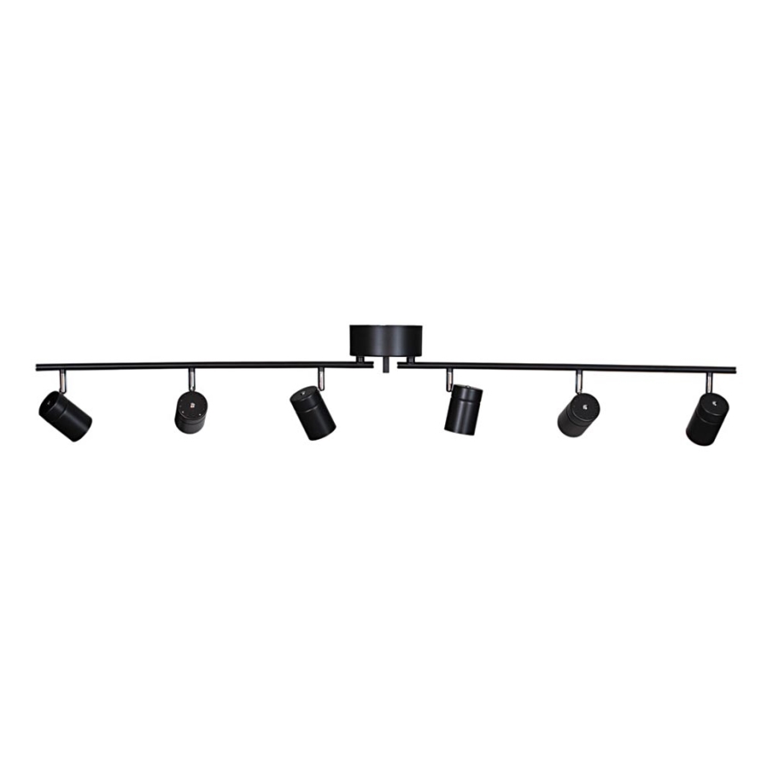 ByRydens - Akcentinis apšvietimas CORRECT 6xGU10/7W/230V juoda diametras 30 cm
