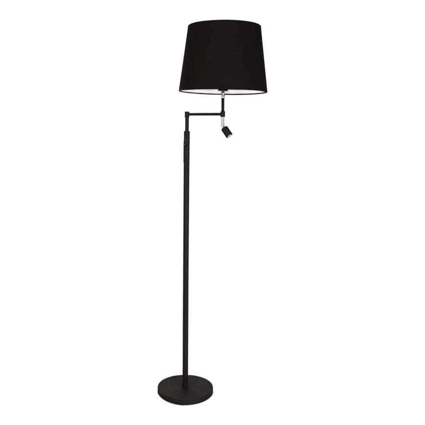 ByRydens - LED grindinė lempa ORLANDO 1xE27/5W/230V + LED/3W, juoda, Ø 36 cm