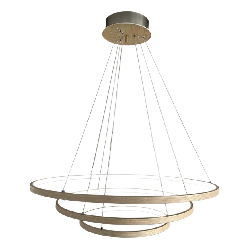 ByRydens - LED Pakabinamas sietynas TRIONE LED/45W/230V ruda diametras 80 cm