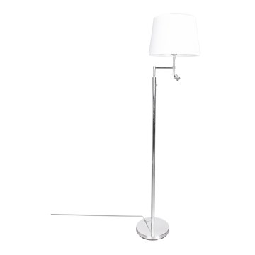 ByRydens - LED toršeras ORLANDO 1xE27/5W/230V + LED/3W balta/blizgus chromas diametras 36 cm