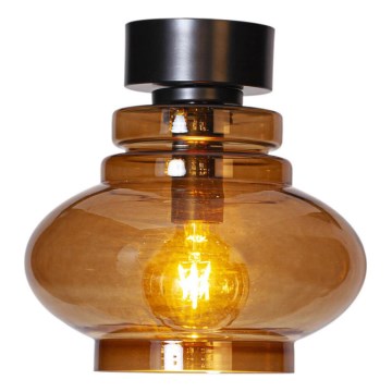 ByRydens - Lubinis šviestuvas DOLORES 1xE27/5W/230V, skersmuo 30 cm, rudas/dūminis