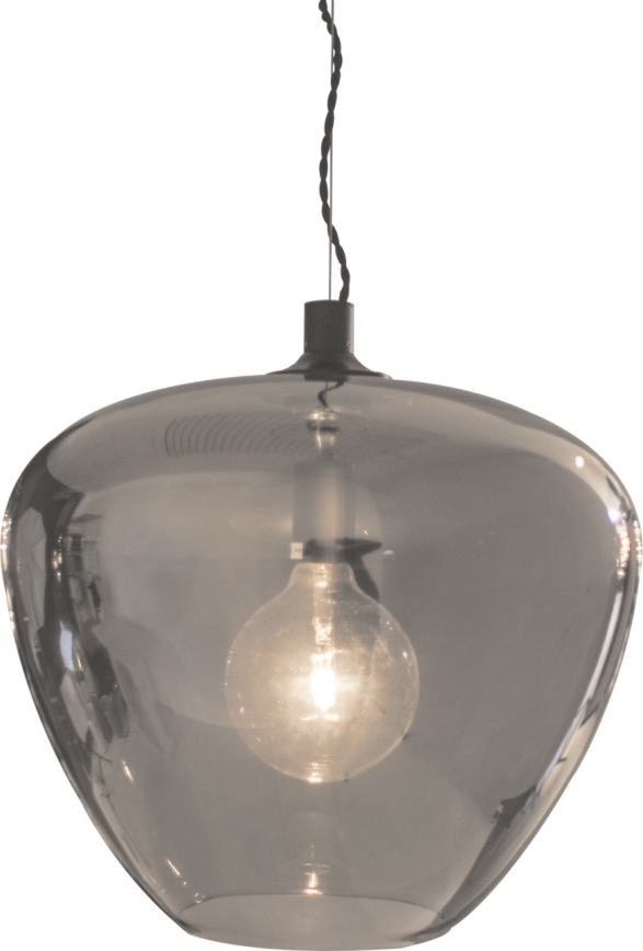 ByRydens - Pakabinamas sietynas BELLISSIMO 1xE27/8W/230V dūminis/juoda diametras 40 cm