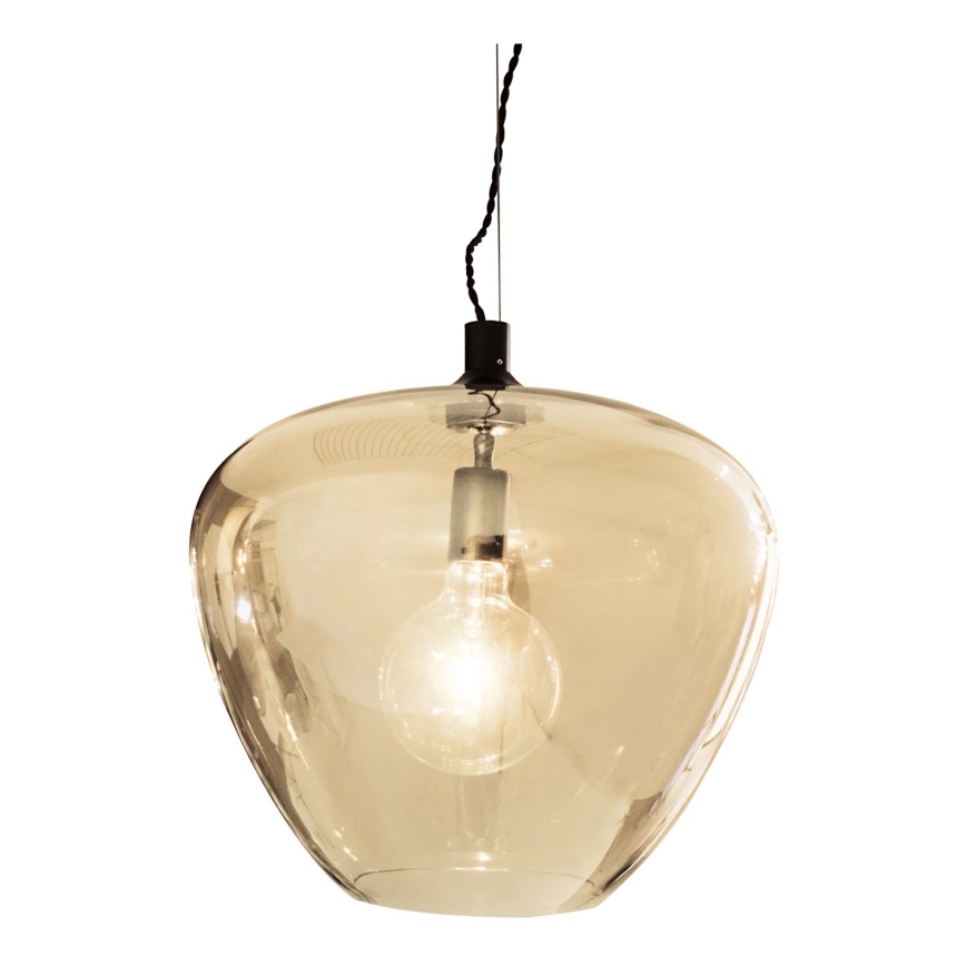 ByRydens - Pakabinamas sietynas BELLISSIMO 1xE27/8W/230V dūminis/ruda diametras 40 cm