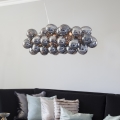 ByRydens - Pakabinamas sietynas GROSS BAR 8xG9/5W/230V dūminis/juoda