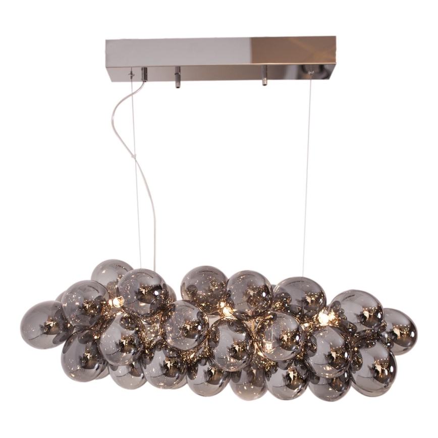 ByRydens - Pakabinamas sietynas GROSS BAR 8xG9/5W/230V dūminis/juoda