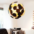 ByRydens - Pakabinamas sietynas PLANET 4xE14/5W/230V juoda/auksas diametras 50 cm