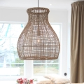ByRydens - Pakabinamas sietynas SEAGRASS 1xE27/8W/230V smėlio spalva diametras 49 cm