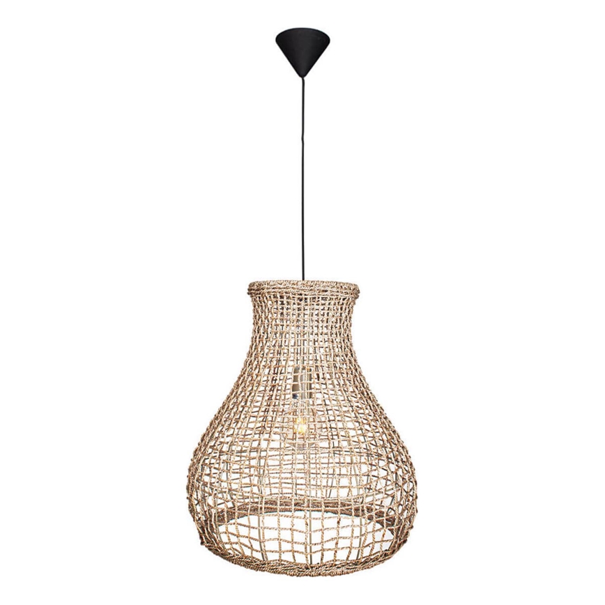 ByRydens - Pakabinamas sietynas SEAGRASS 1xE27/8W/230V smėlio spalva diametras 49 cm