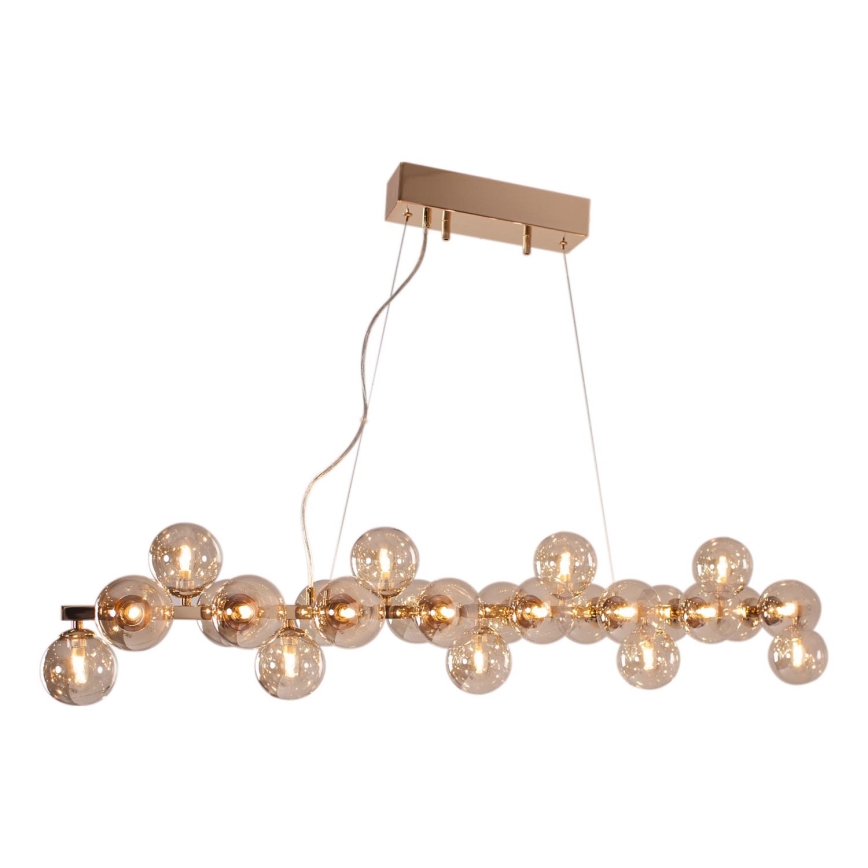 ByRydens - Pakabinamas sietynas SPLENDOR 25xG9/5W/230V dūminis/ruda