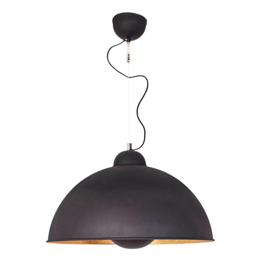 ByRydens - Pakabinamas šviestuvas ant laido CAPTAIN 1xE27/7W/230V juodas