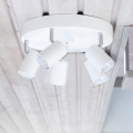 ByRydens - taškinis šviestuvas CORRECT 5xGU10/7W/230V, baltas, skersmuo 30 cm