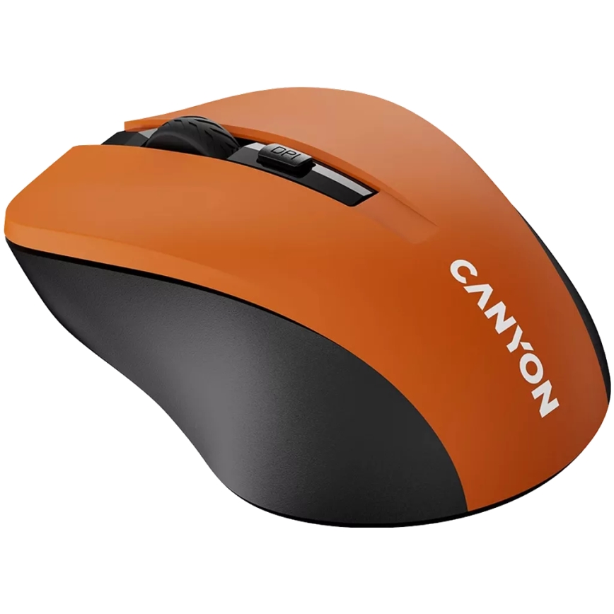 Canyon - Belaidė pelė 800/1000/1200 DPI 2xAAA oranžinė