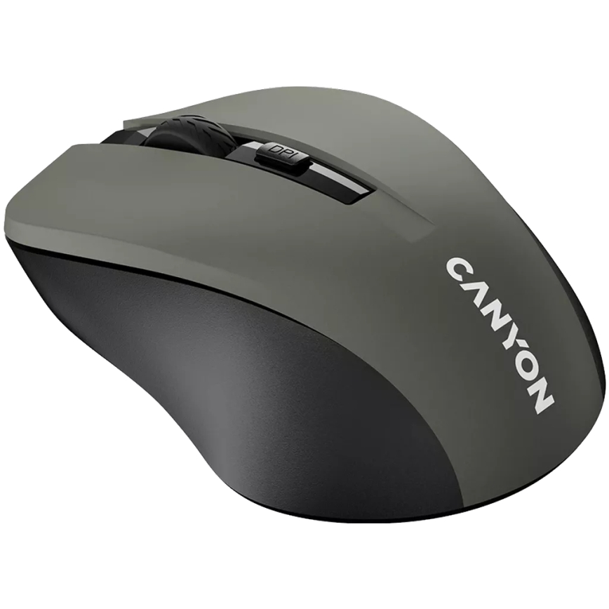 Canyon - Belaidė pelė 800/1000/1200 DPI 2xAAA pilka