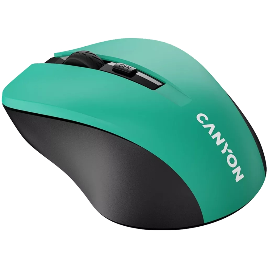 Canyon - Belaidė pelė 800/1000/1200 DPI 2xAAA žalia