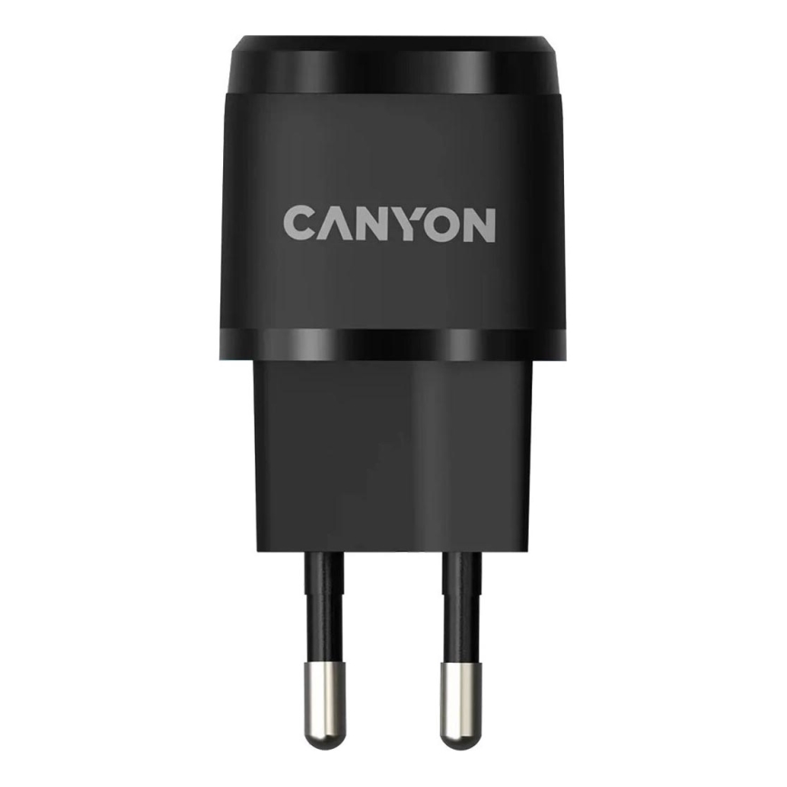 Canyon - Greito įkrovimo adapteris Power Delivery 20W juoda