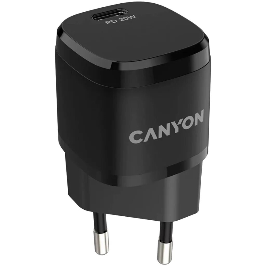 Canyon - Greito įkrovimo adapteris Power Delivery 20W juoda