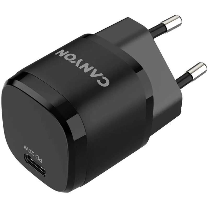 Canyon - Greito įkrovimo adapteris Power Delivery 20W juoda