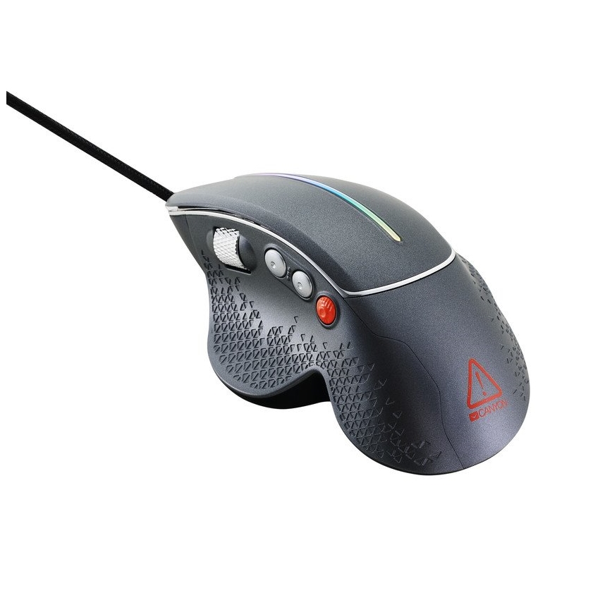 Canyon - LED RGB Žaidimų pelė 800/1600/2400/3200/4800/6400 DPI