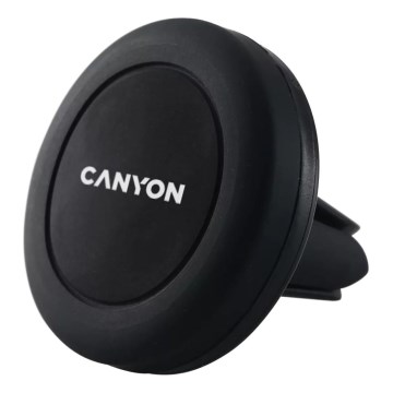 Canyon - Magnetinis automobilio telefono laikiklis apvalus juoda