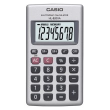 Casio – Kišeninis skaičiuotuvas 1xLR54 sidabras