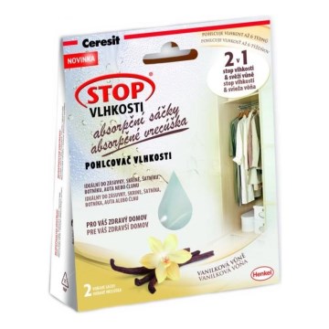 Ceresit - Drėgmę sugeriantys maišeliai 2x 50 g vanilės kvapas