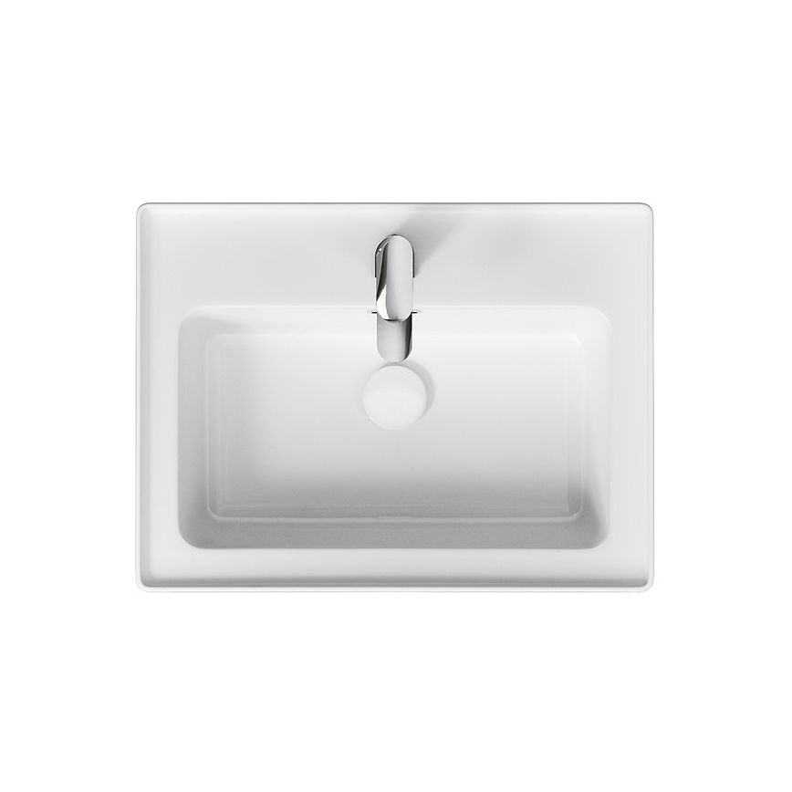 Cersanit K114-006 - Įleidžiamas praustuvas CREA 44,5x60 cm keramika/blizgi balta