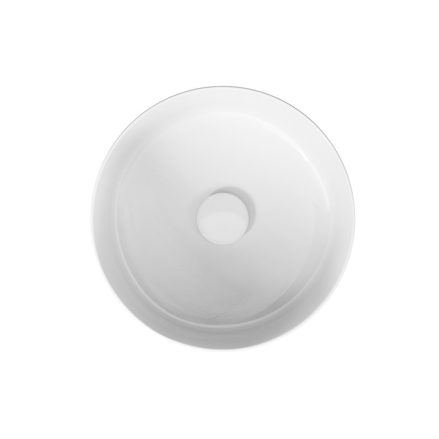 Cersanit K114-020 - Pastatomas praustuvas CREA diametras 38 cm keramika/blizgūs balti