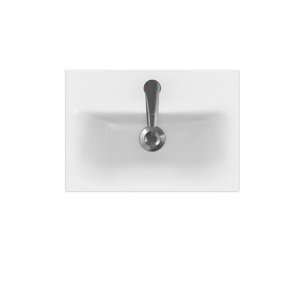 Cersanit K116-008 - Ant stalviršio/pakabinamas praustuvas MODUO SLIM 35x50 cm keramika/blizgi balta