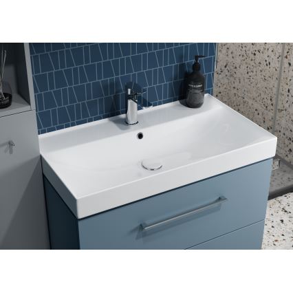 Cersanit K120-011 - Įleidžiamas praustuvas LARGA 46x100 cm keramika/blizgi balta