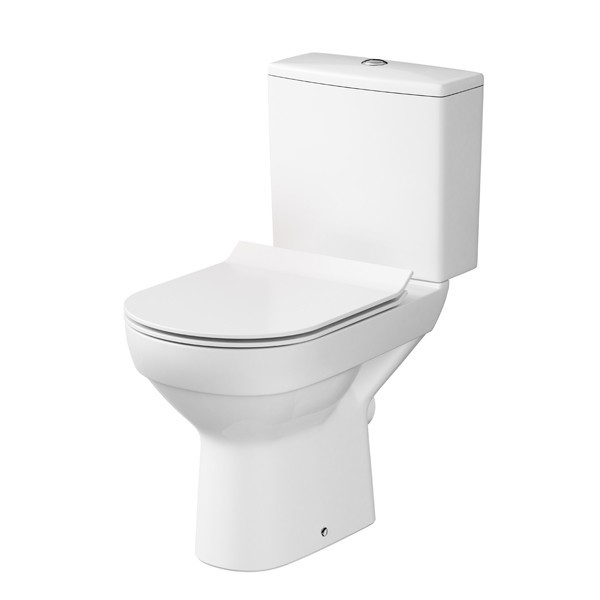 Cersanit K35-037 - Pastatomas WC su sėdimojo dangčiu CITY keramika/balta