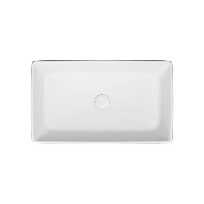 Cersanit K35-047-ECO - Ant stalviršio montuojamas praustuvas CITY 36x60 cm keramika/blizgi balta