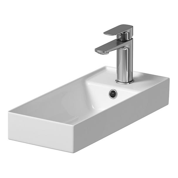 Cersanit K677-005 - Pastatomas praustuvas LARGA 22x50 cm keramika/blizgūs balti