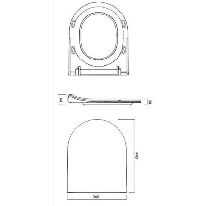 Cersanit K701-104 - Pakabinamas WC su dangčiu CITY OVAL keramika/balta