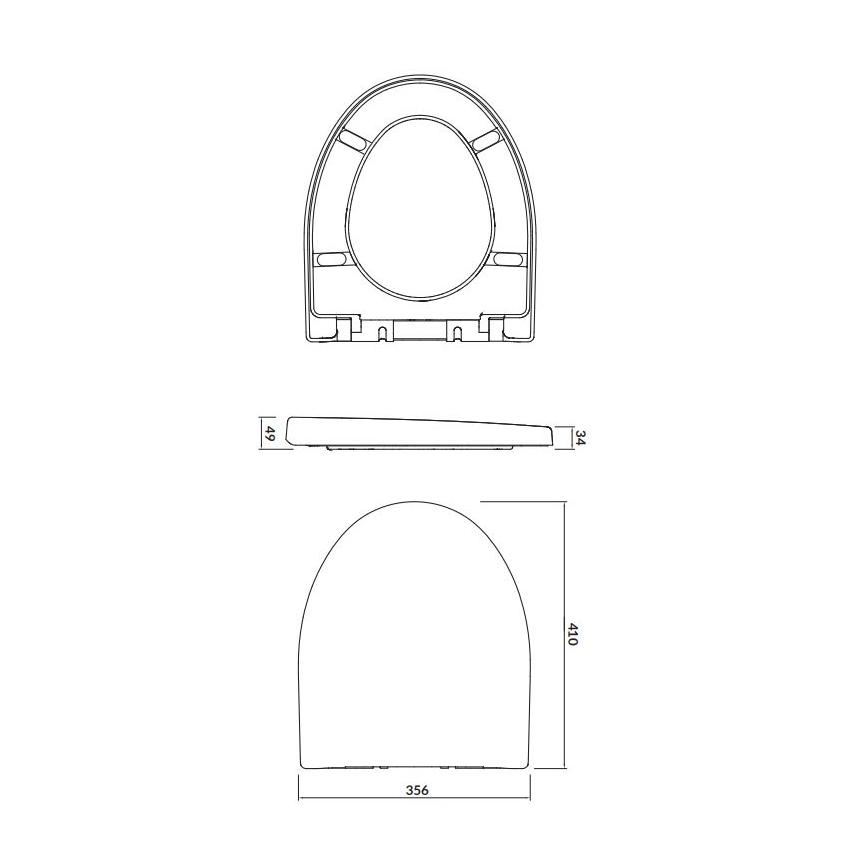 Cersanit K98-0122 - PARVA SoftClose tualeto sėdynė, balta