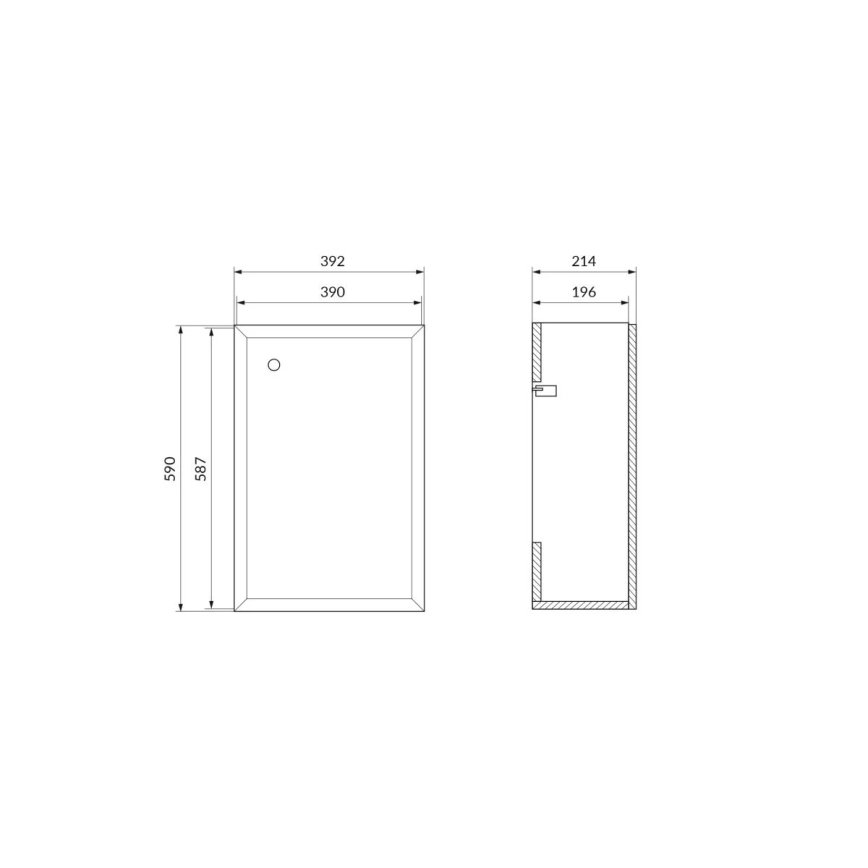 Cersanit S1022-002 - Pakabinama vonios spintelė po praustuvu MILLE 40x22 cm balta