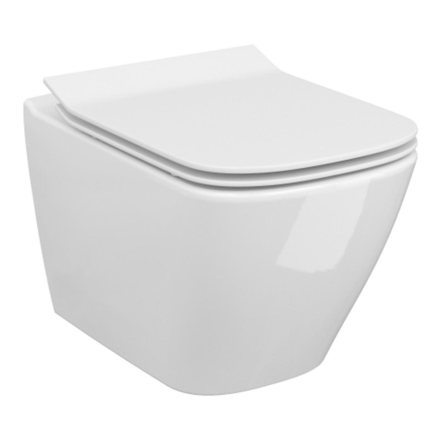 Cersanit S701-405-ECO - Pakabinamas WC su sėdyne CITY keramika/balta