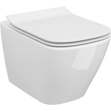Cersanit S701-405 - Pakabinamas WC su dangčiu CITY SQUARE keramika/balta