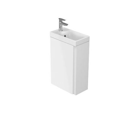 Cersanit S801-218-DSM - Pakabinama vonios spintelė su praustuvu MODUO SLIM 40 cm blizgi balta