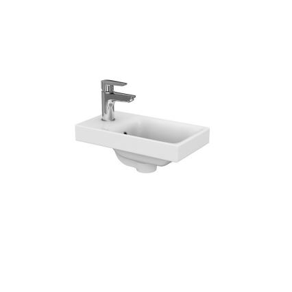 Cersanit S801-218-DSM - Pakabinama vonios spintelė su praustuvu MODUO SLIM 40 cm blizgi balta