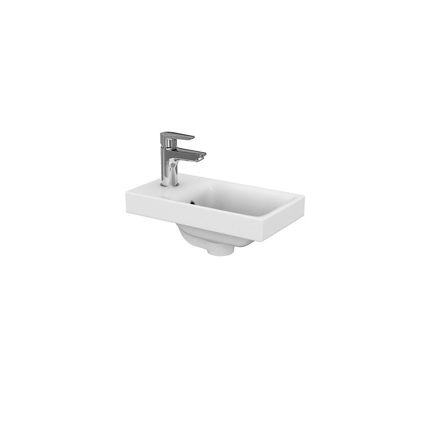 Cersanit S801-218-DSM - Pakabinama vonios spintelė su praustuvu MODUO SLIM 40 cm blizgi balta