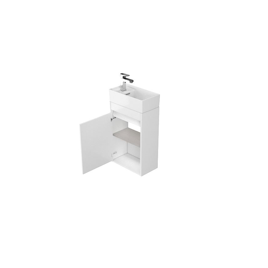 Cersanit S924-001 - Vonios spintelė po praustuvu BARBARA 59,3x39,2 cm blizgi balta