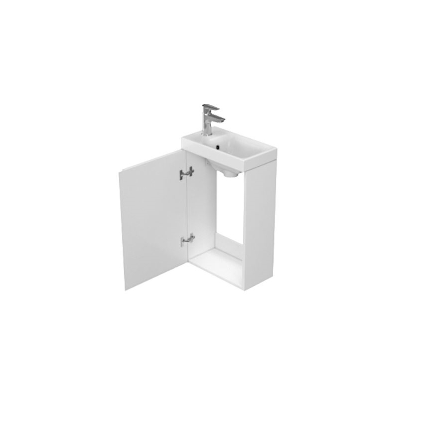 Cersanit S929-014 - Vonios spintelė po praustuvu MEDDIE 59x39 cm blizgi balta
